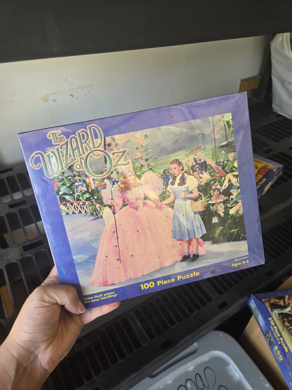 1999 The Wizard of Oz 100 Piece Puzzle by Pressman Dorothy Glinda Munchkins 4022